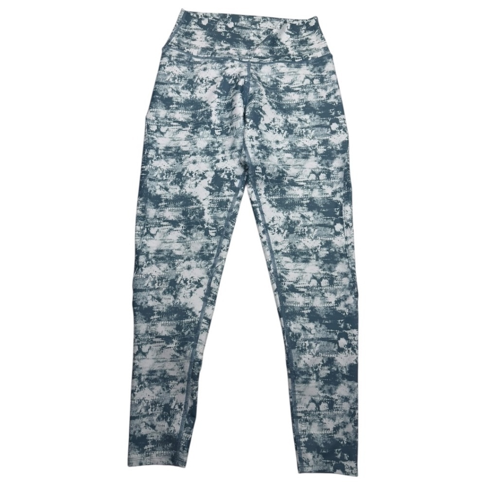 SoulCycle Blue Tie Dye Contour Leggings
